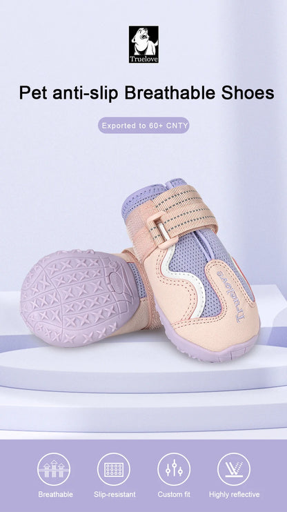 Truelove Breathable Dog Boots - Soft & Protective Outdoor Shoes