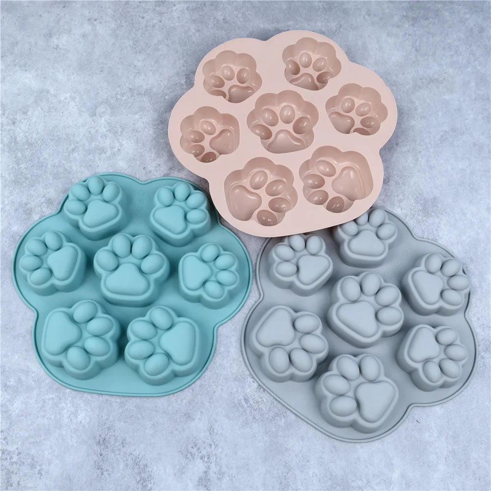 Mystery Paw Paw Print Silicone Mold for Pet Treats