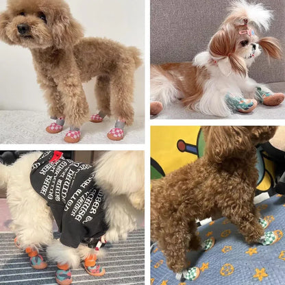 Paw-some Summer Dog Shoes: Breathable Anti-Slip Booties
