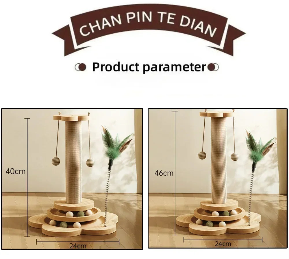 Mystery Paw Cat Scratcher & Play Turntable