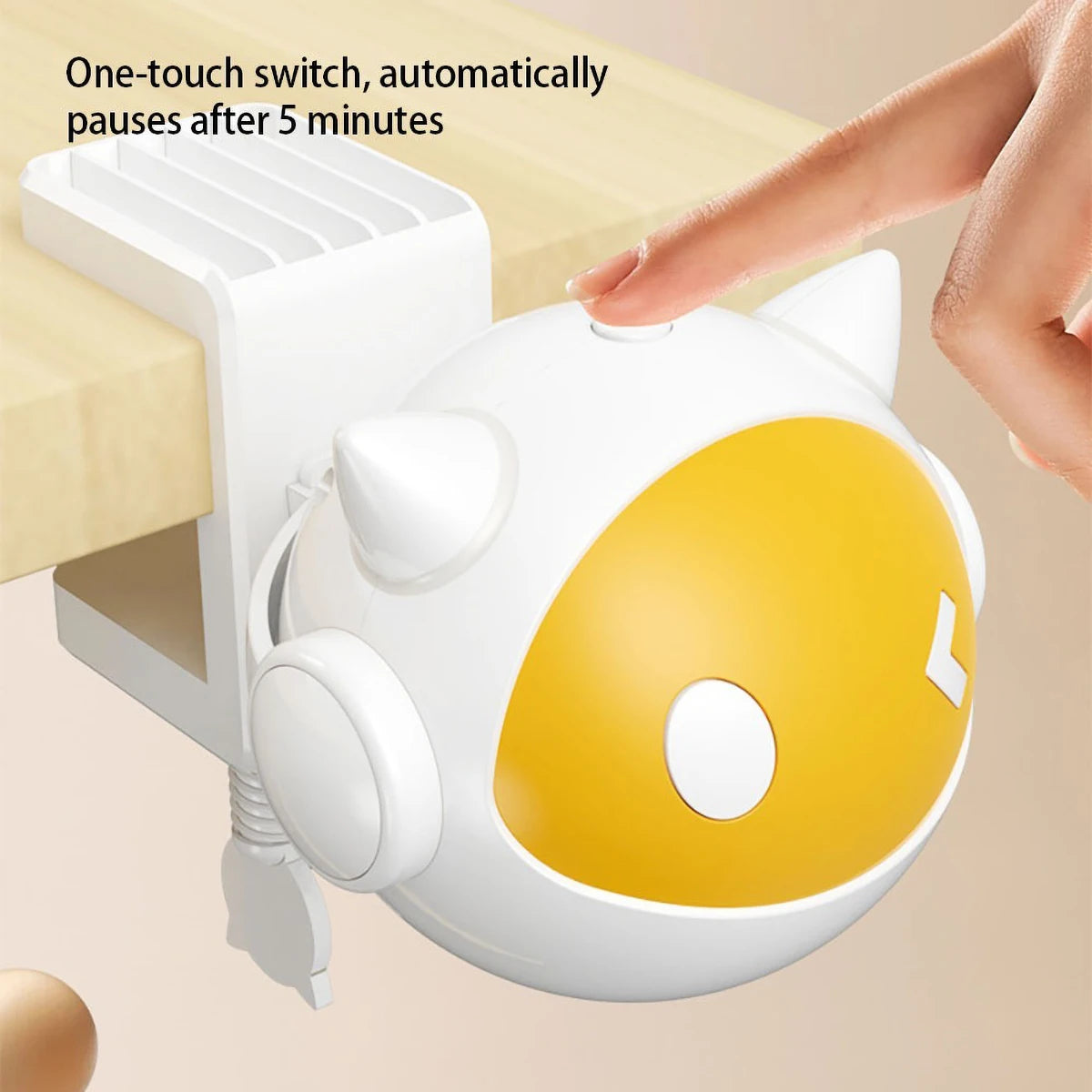 Mystery Paw Clip-On Electric Cat Toy with Replaceable Hair Ball