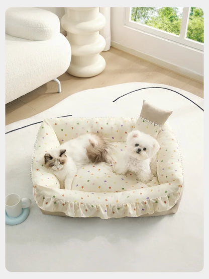 Mystery Paw Cozy Nest Dog Bed - Perfect Comfort for Your Small to Medium Pets!