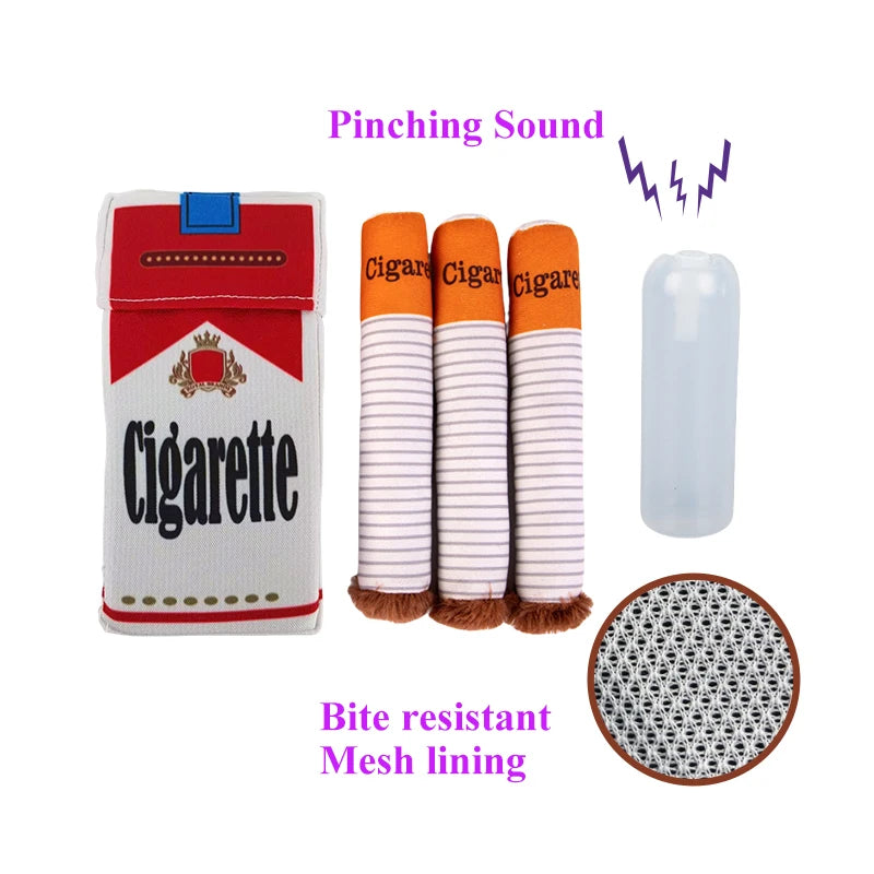 Funny Plush Cigar Squeak Toy for Dogs