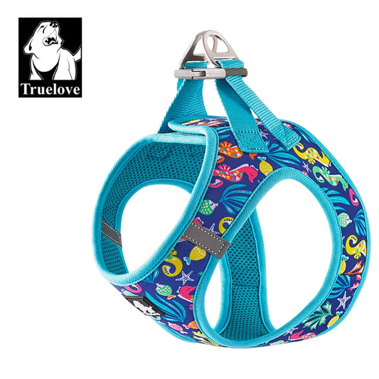 Mystery Paw Reflective Air Mesh Harness for Small & Medium Pets
