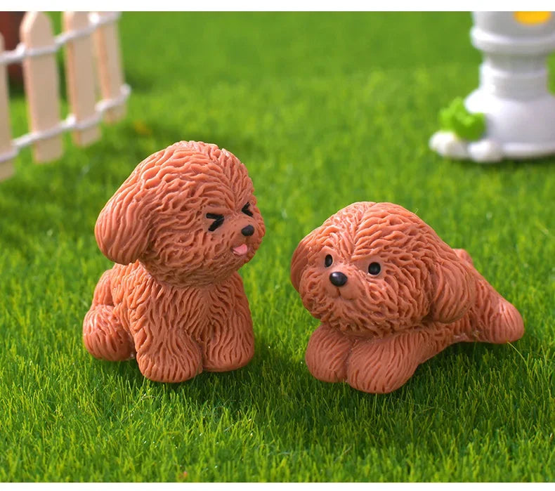3D Cute Puppy Shoe Charms: Brown Teddy Dog Buckles for Sandals & Clogs