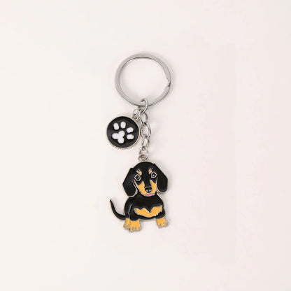 Charming Dachshund & Bulldog Dog Keychains - Perfect Pet Lover Gifts