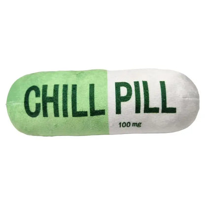 Chill Pill Plush Dog Toy - Built-in Vocal Fun!