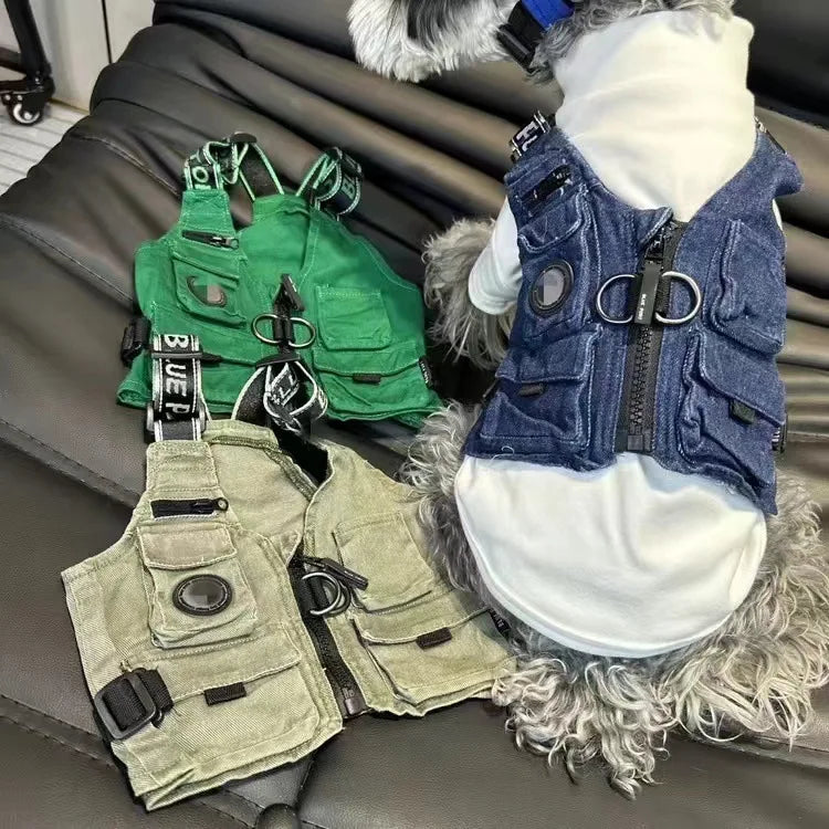 Trendy Dog Workwear Vest - Perfect for Autumn & Winter