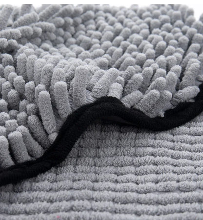 Quick-Dry Dog Bath Robe Towel - Soft & Absorbent Pet Cleaning Essential