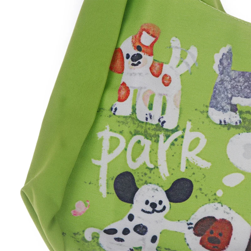 Mystery Paw Fresh Green Puppy Shoulder Bag - Stylish and Spacious Tote