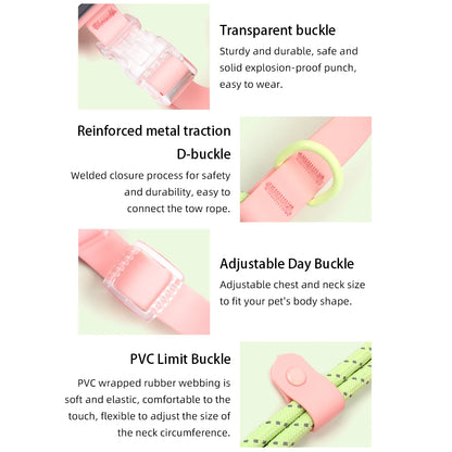 Kawaii Summer Cooling No-Pull Dog Harness & Leash Set - Stylish Comfort for Medium & Large Breeds