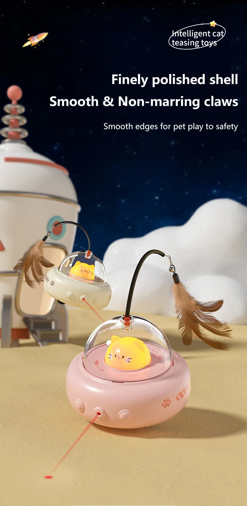 Mystery Paw Electric Feather Teaser – The Ultimate Interactive Toy for Cats