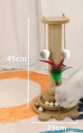 Mystery Paw Cat Scratcher & Play Turntable