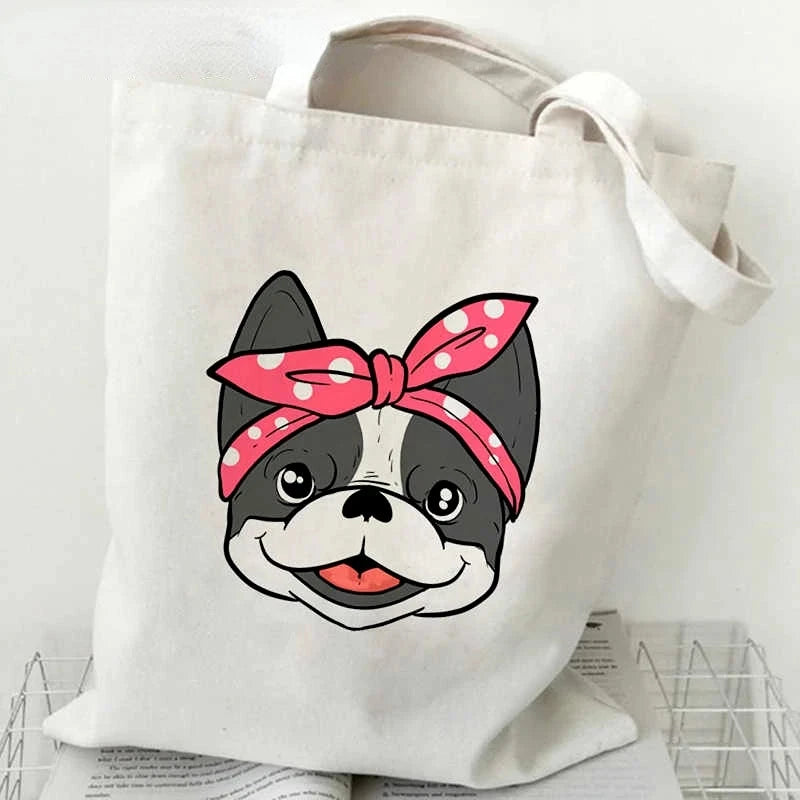 French Bulldog Fashion Canvas Tote - Cute & Versatile