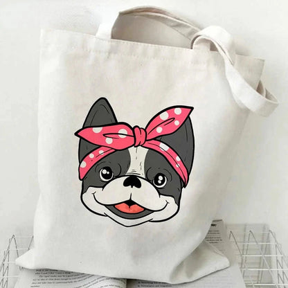 French Bulldog Fashion Canvas Tote - Cute & Versatile