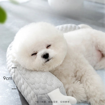 Mystery Paw Orthopedic Plush Dog Bed for Cozy Sleep