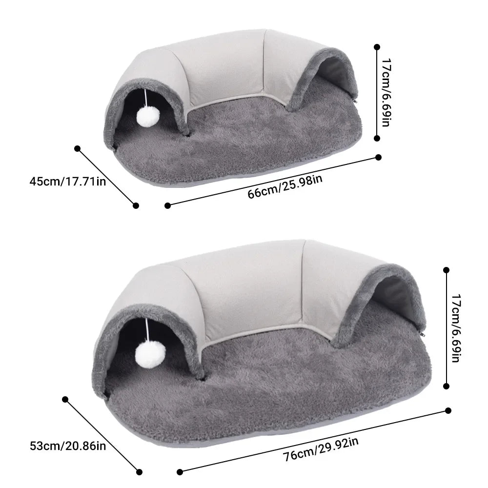 Mystery Paw Ellipses Cat Tunnel Interactive Play Toy & Bed