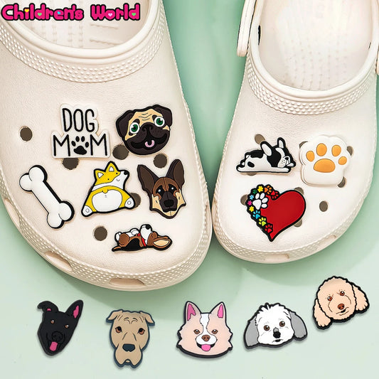 Charming Dog Shoe Charms for Labrador, Shepherd, and More!