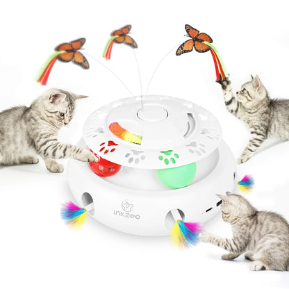 Mystery Paw Electric Interactive Feather Cat Toy - Endless Fun for Indoor Cats