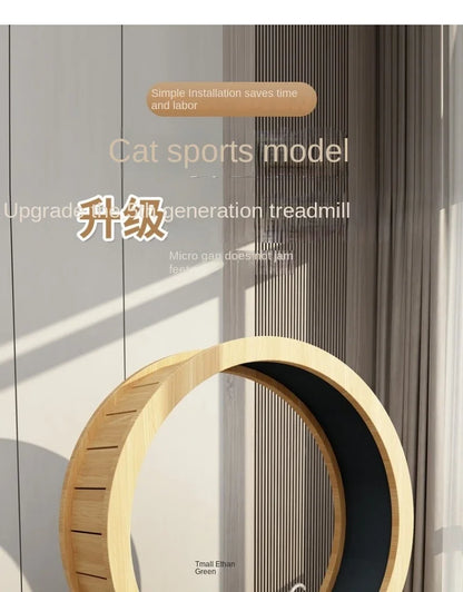 Eco-Friendly Cat Running Wheel - The Ultimate Exercise Equipment for Happy Cats
