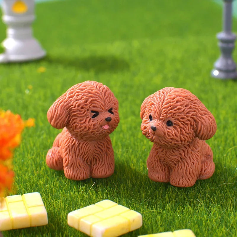 3D Cute Puppy Shoe Charms: Brown Teddy Dog Buckles for Sandals & Clogs
