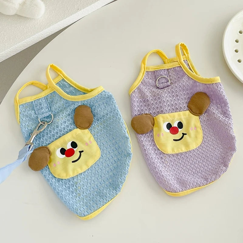 Adorable Summer Doggie Harness Vest Costumes