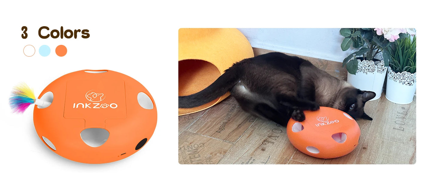 Mystery Paw Electric Interactive Feather Cat Toy - Endless Fun for Indoor Cats