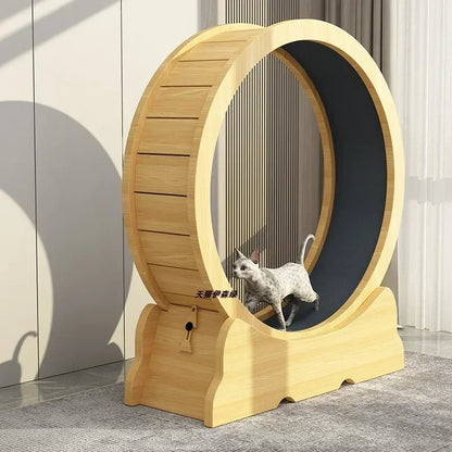Eco-Friendly Cat Running Wheel - The Ultimate Exercise Equipment for Happy Cats