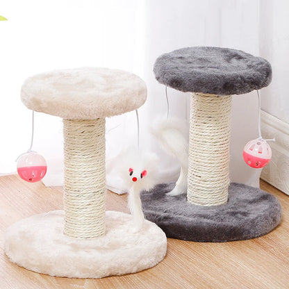 Mystery Paw Sisal Cat Scratcher & Interactive Play Post