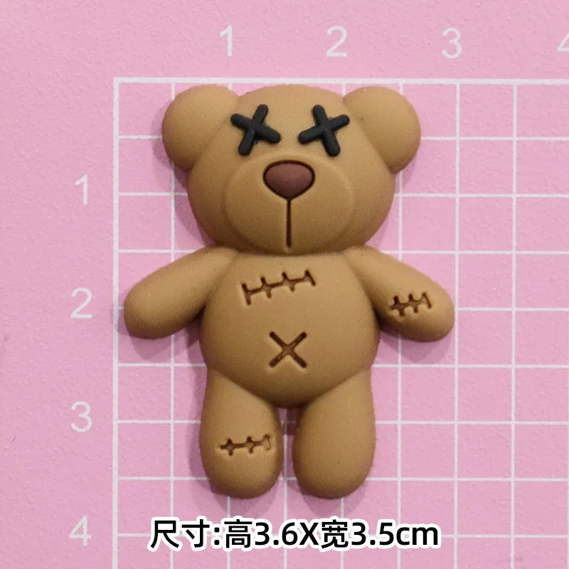 MINISO Cute Cartoon Dog & Bear Shoe Charms - DIY Your Footwear!