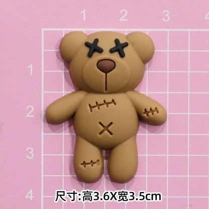 MINISO Cute Cartoon Dog & Bear Shoe Charms - DIY Your Footwear!