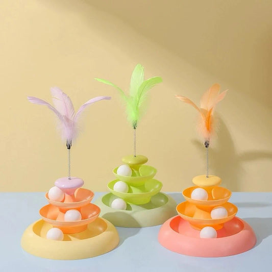 Mystery Paw Cat Turntable Teaser & Tunnel Toy