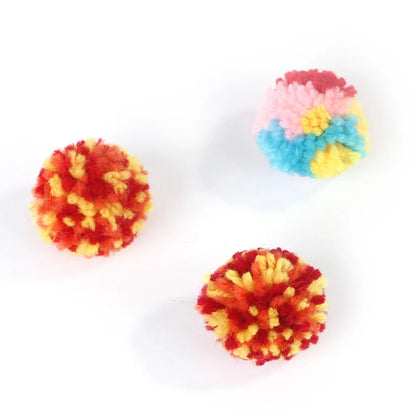 Mystery Paw Interactive Woolen Cat Plush Balls - Fun Indoor Play for Kittens