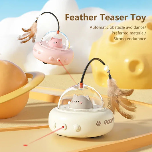 Mystery Paw Electric Feather Teaser – The Ultimate Interactive Toy for Cats
