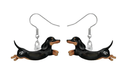 Playful Dachshund Dog Earrings - Perfect for Pet Lovers!