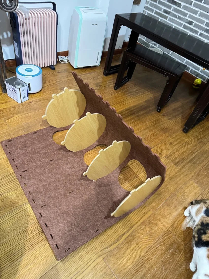 Mystery Paw Multi-layer Felt Cat Tree House & Scratcher