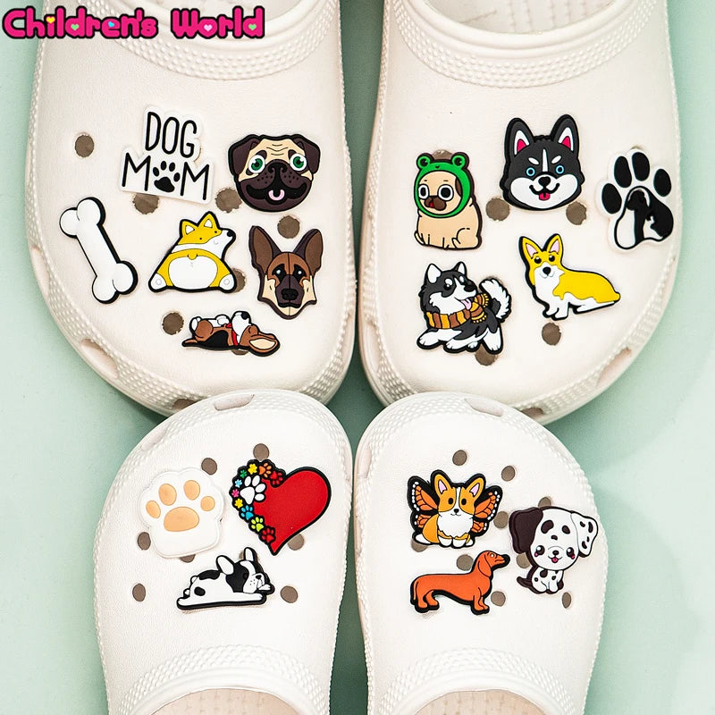 Charming Dog Shoe Charms for Labrador, Shepherd, and More!