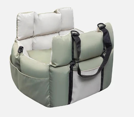 Mystery Paw 2-in-1 Cozy Booster Car Seat & Travel Bed for Small Pets