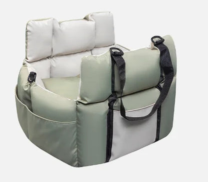 Mystery Paw 2-in-1 Cozy Booster Car Seat & Travel Bed for Small Pets