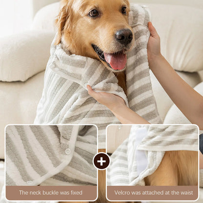 Ultra-Absorbent Quick-Drying Dog Bath Towel - Cozy Bathrobe for All Dogs
