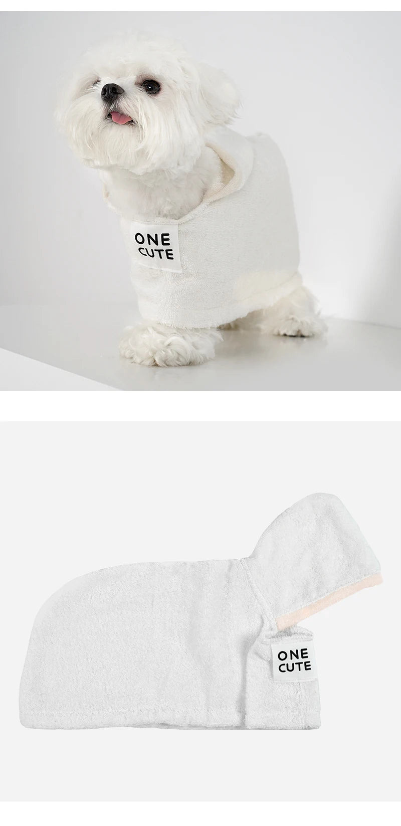 Mystery Paw Super Absorbent Bathrobe for Cats and Dogs