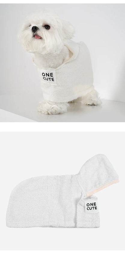 Mystery Paw Super Absorbent Bathrobe for Cats and Dogs