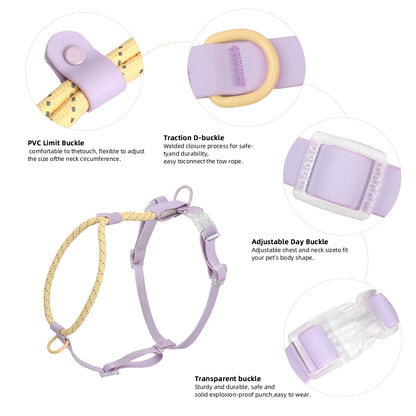 Kawaii Summer Cooling No-Pull Dog Harness & Leash Set - Stylish Comfort for Medium & Large Breeds