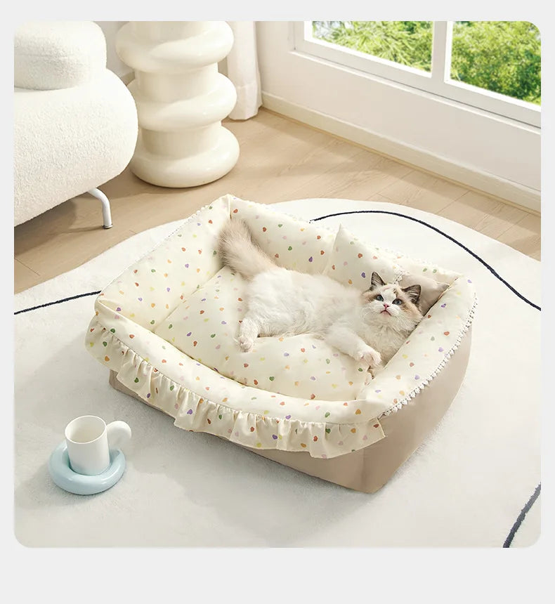 Mystery Paw Cozy Nest Dog Bed - Perfect Comfort for Your Small to Medium Pets!