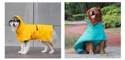 Mystery Paw Waterproof Dog Raincoat - Perfect for Any Adventure!