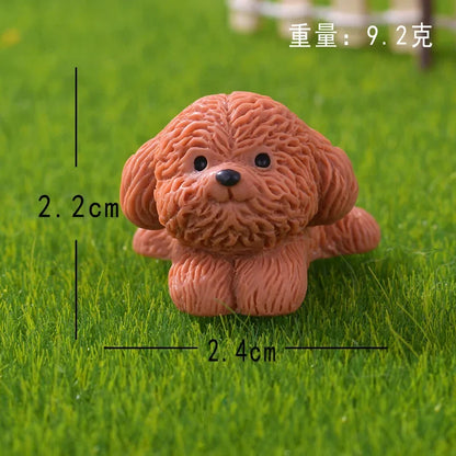 3D Cute Puppy Shoe Charms: Brown Teddy Dog Buckles for Sandals & Clogs