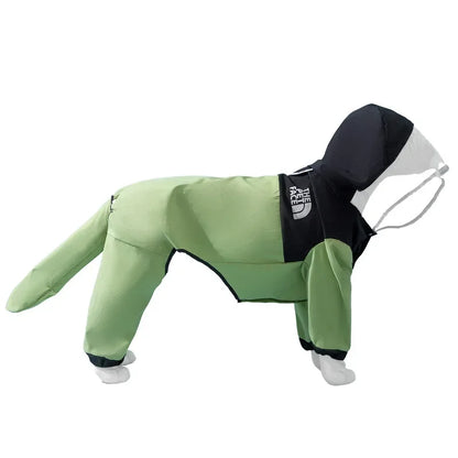 Mystery Paw Dog & Cat Hooded Rain Poncho