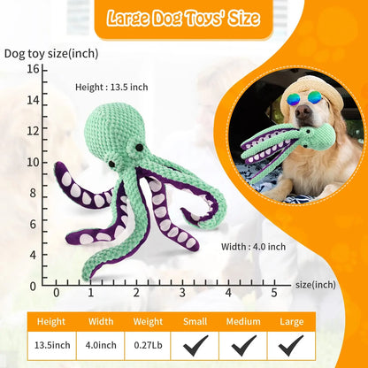 Indestructible Squeaky Plush Chew Toy for Dogs