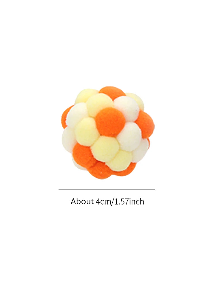 Mystery Paw Colorful Handmade Bell Ball - Interactive Cat Toy