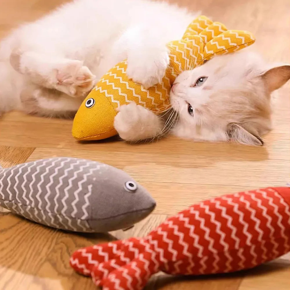 Mystery Paw Catnip Kicker Fish Toy – Interactive Chew Toy for Happy, Healthy Cats